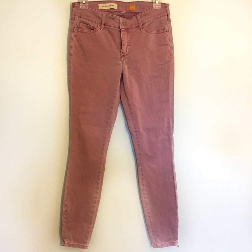 Anthro Pilcro and the Letterpress pink ankle pants